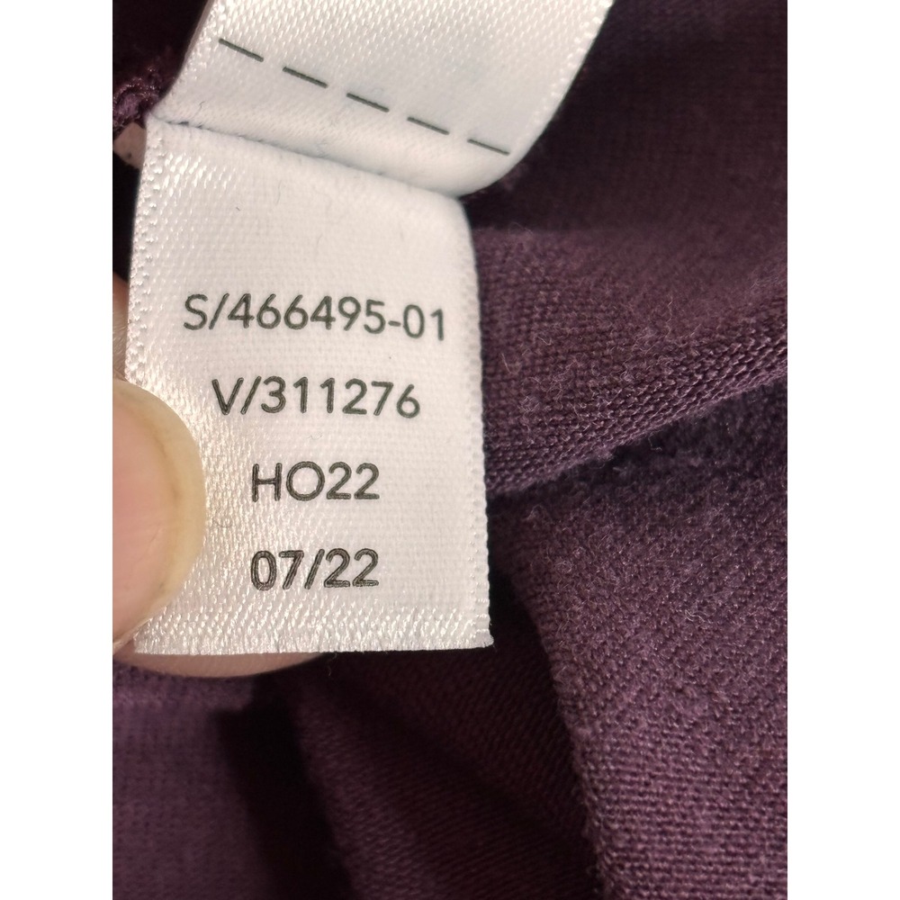 Athleta Purist Tee Long Sleeve Dark Purple Plum Relaxed Fit XL 466495-01 - Picture 8 of 8